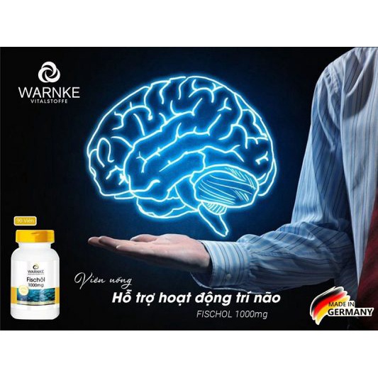 Dầu Cá Warnke Fischol Omega3 1000mg của Đức cải thiện trí nhớ, tăng khả năng tập trung, tăng cường thị lực, ngừa lão hóa