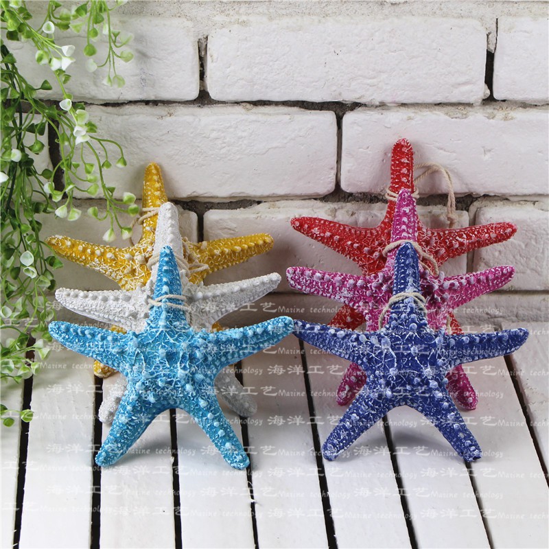 Mô hình sao biển trang trí 13cm thân dày  - Decor đồ trang trí theo phong cách biển Địa Trung Hải