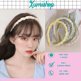 Băng Đô Cài Bờm Xược Tóc Nhún Lụa Satin Nhiều Màu Sắc Thời Trang Hàn Quốc Duyên Dáng Đẹp Đáng Yêu Dành Cho Nữ HOT 2021