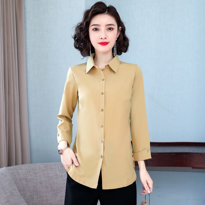 Áo Sơ Mi SixSisters Voan Tay Dài Thiết Kế Trẻ Trung Hợp Thời Trang Cho Nữ