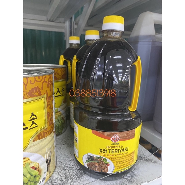 &lt;HOT&gt; Sốt Teriyaki 2,25kg Hàn Quốc cho món thịt sốt teriyaki