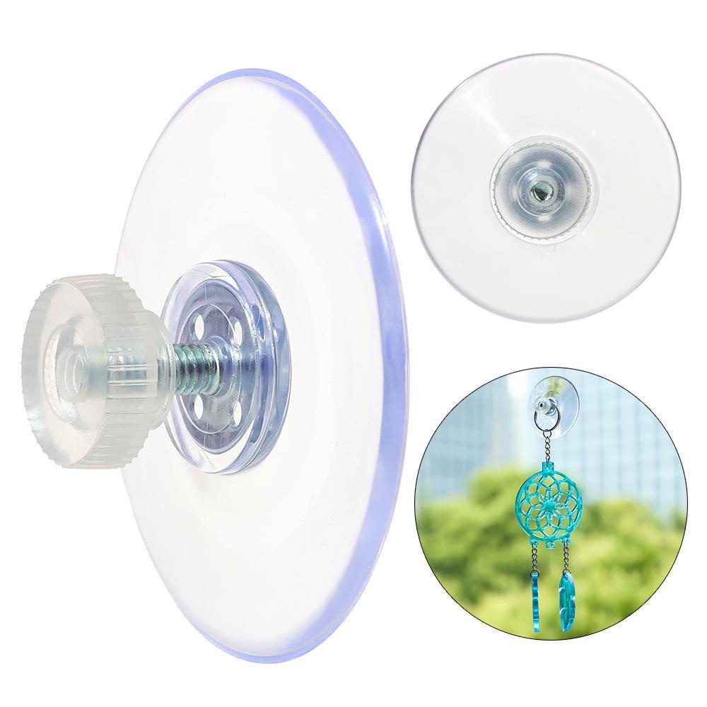 Bộ 5 Móc Treo Đồ Dùng Nhà Tắm / Bếp Trong Suốt Có Giác Hút Tiện Dụng