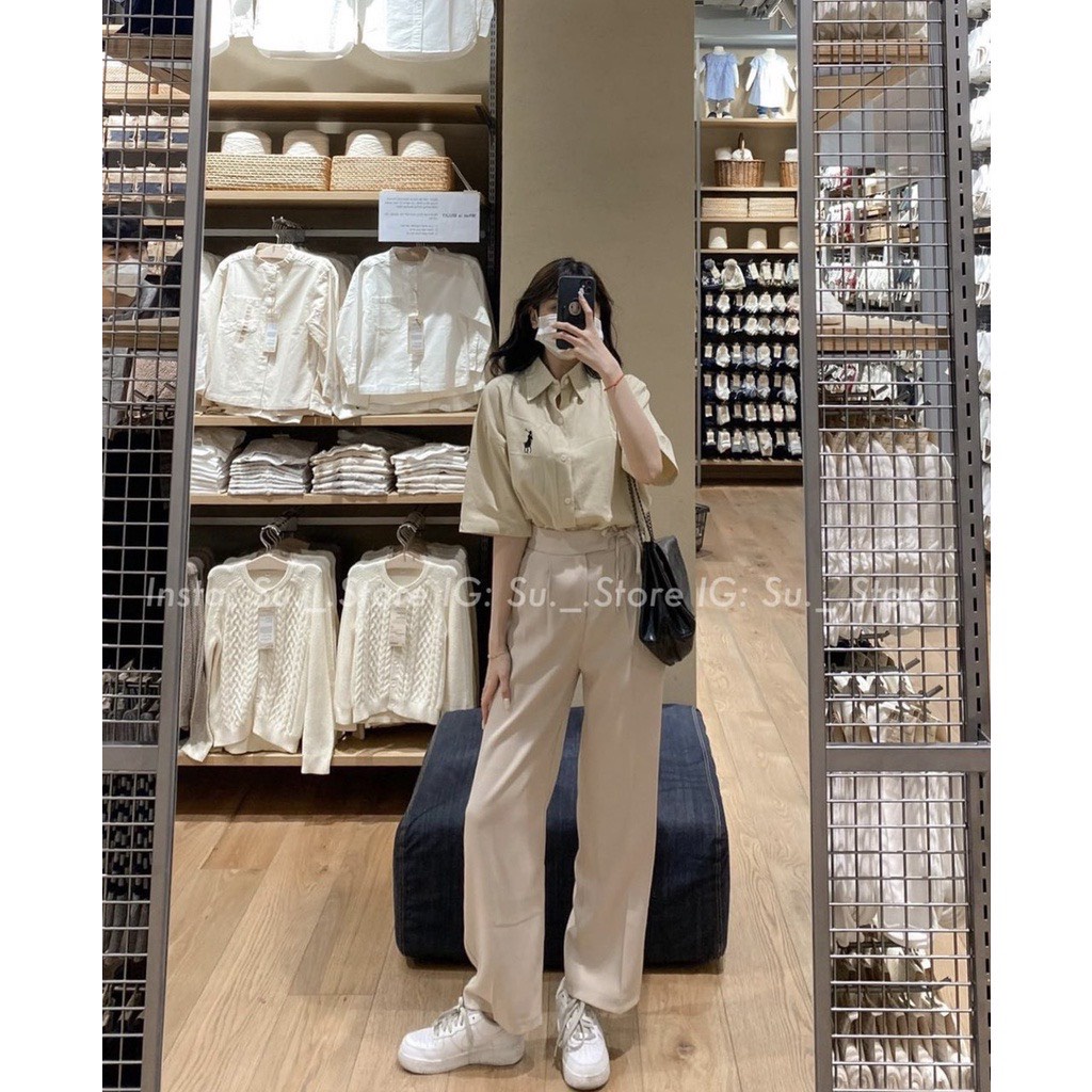 Quần ống rộng ulzzang dáng suông thắt dây 1 bên chất ruby cao cấp, quần ống suông nữ Hàn quốc 972