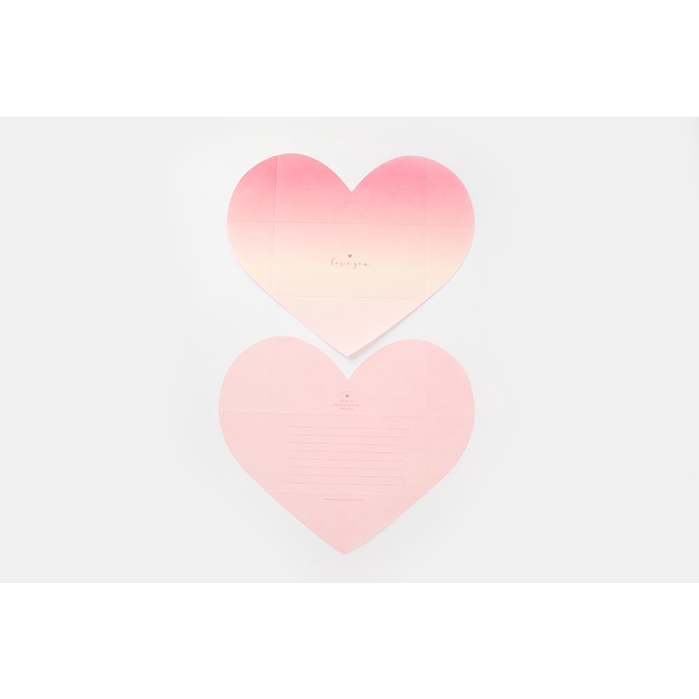 Set Thiệp ARTBOX Hàn Quốc Họa Tiết Trái Tim Và Chữ &quot;Love You&quot;