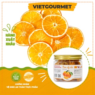 Cam sấy dẻo VIETGOURMET, trái cây sấy dẻo nguyên vị không hạt, hoa quả sấy dẻo ăn vặt healthy ăn kiêng thơm ngon