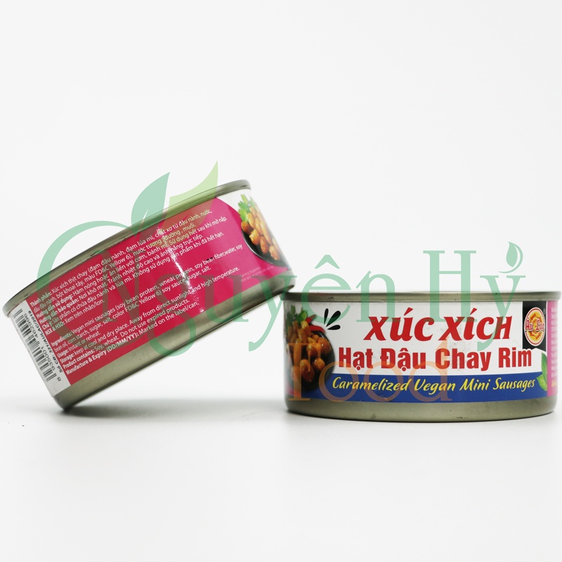 Xúc Xích Hạt Đậu Chay Rim Âu Lạc _ 100g (Đồ hộp chay Âu Lạc _ Thực phẩm chay)