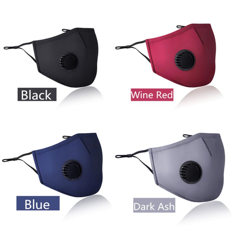 1 Khẩu Trang Cotton Chống Bụi PM2 5 Kèm 10 Bộ Lọc Thay Thế
