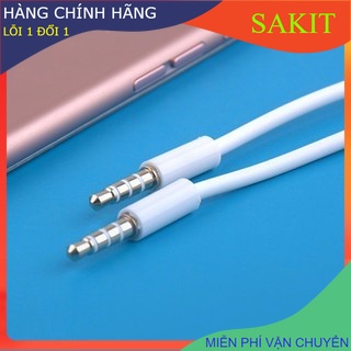 Cáp chuyển - Jack chuyển từ điện thoại ra loa - audio 2 đầu 3.5 mm .