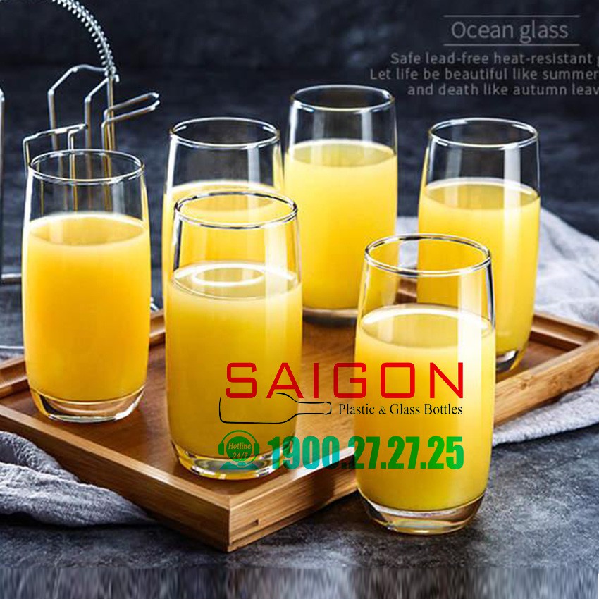 Ly Thủy Tinh Ocean Ivory High Ball 370ml | B13013 , 460ml | B13016 , Nhập Khẩu Thái Lan | BigBuy360 - bigbuy360.vn