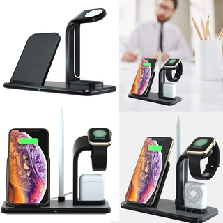 3 In1 Qi Wireless Charger Dock Stand Station for Apple Watch 2/3 Airpods iPhone
