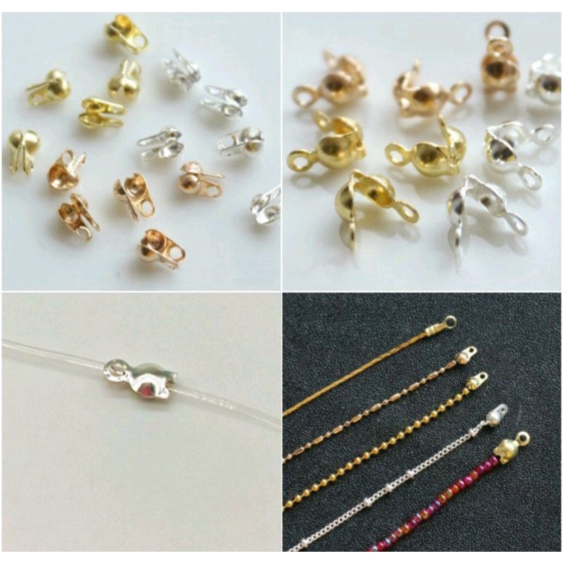 10-20-30 cái kẹp xò kẹp chốt đầu dây làm vòng tay vòng cổ hanmade