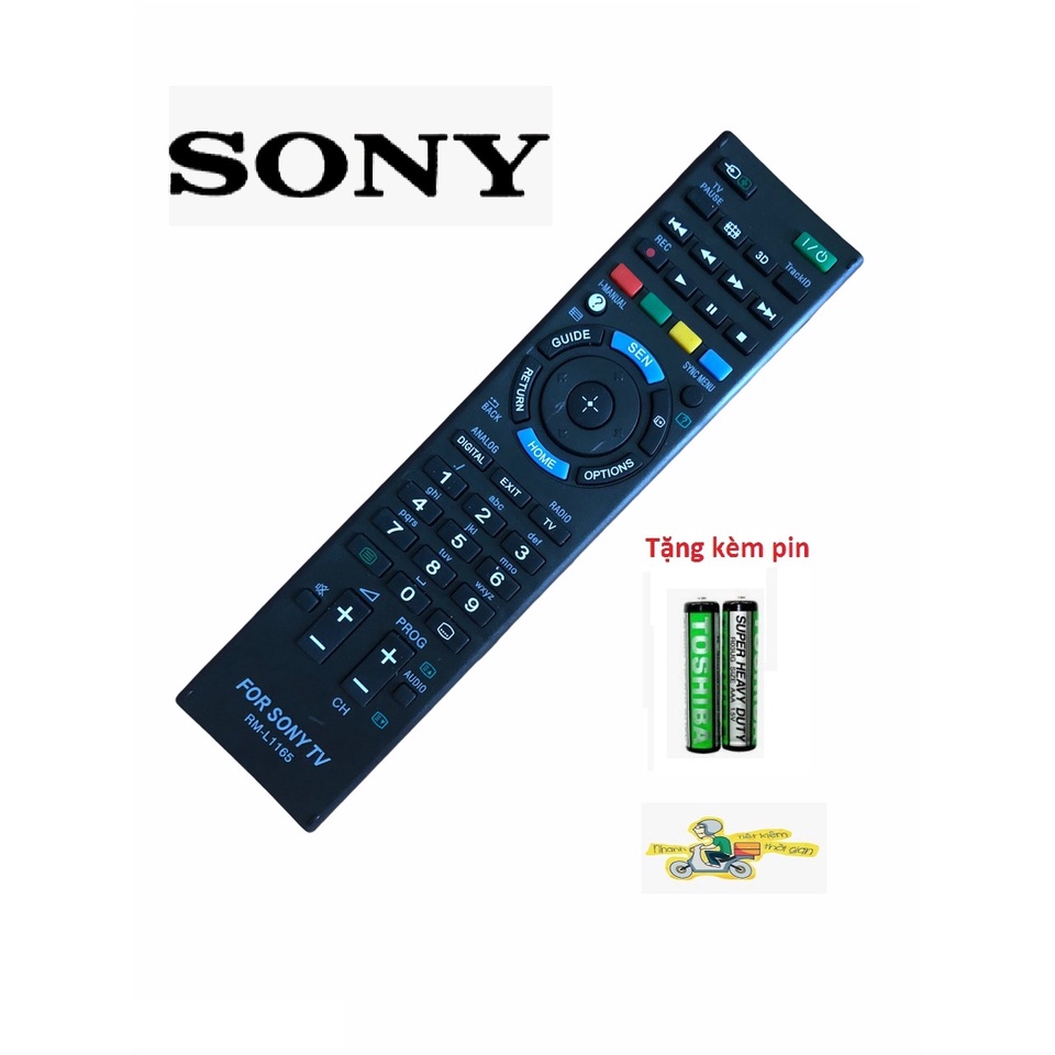 Điều khiển tivi Sony RM-L1165 smart internet- Tặng kèm pin chính hãng  - Remote Sony RM-L1165