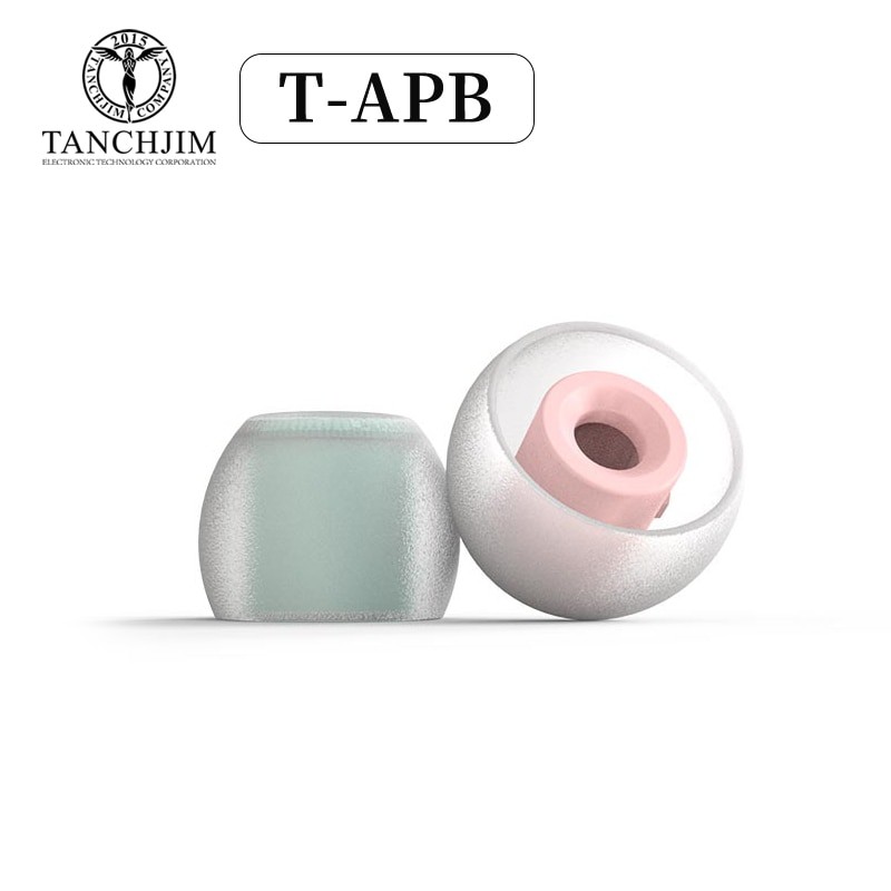 Set 2 cặp nút đệm tai silicon T-APB cân bằng âm thanh tần số cao thấp T300B + T300T