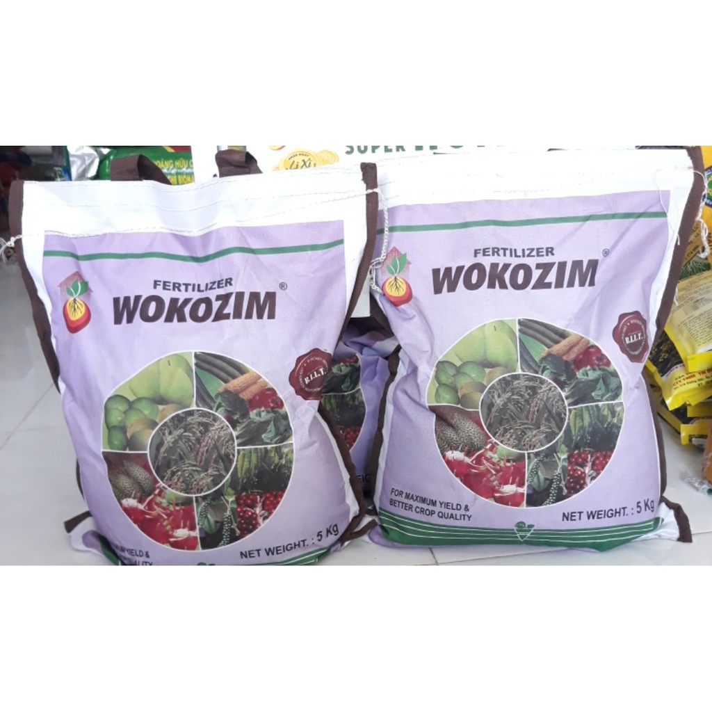 WOKOZIM -túi 5kg- Phân bón vi lượng dạng hạt, bón qua rễ