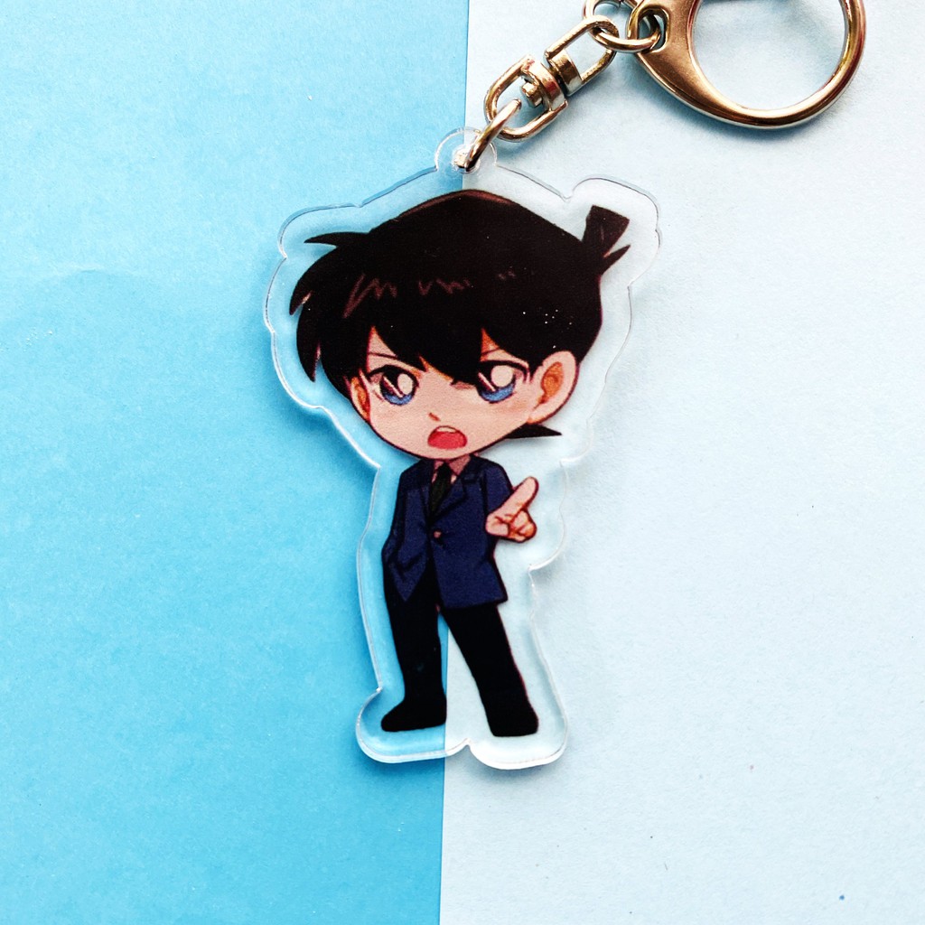 ( Mica trong acrylic) Móc khóa Conan Thám tử lừng danh Kid ver cute in hình anime chibi