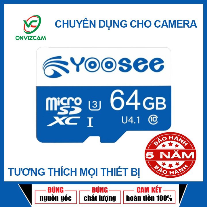 Thẻ Nhớ MicroSDXC YooSee Plus 64G