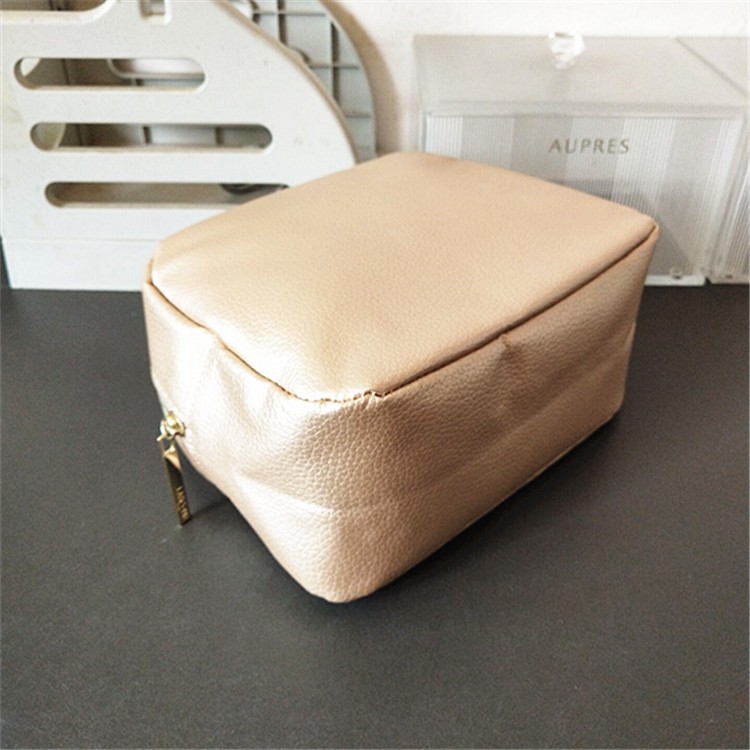 ✣✇⊕Túi mỹ phẩm Lancome mới màu vàng PU vải hoa văn đựng đồ hình chữ nhật lặt vặt hoàn thiện