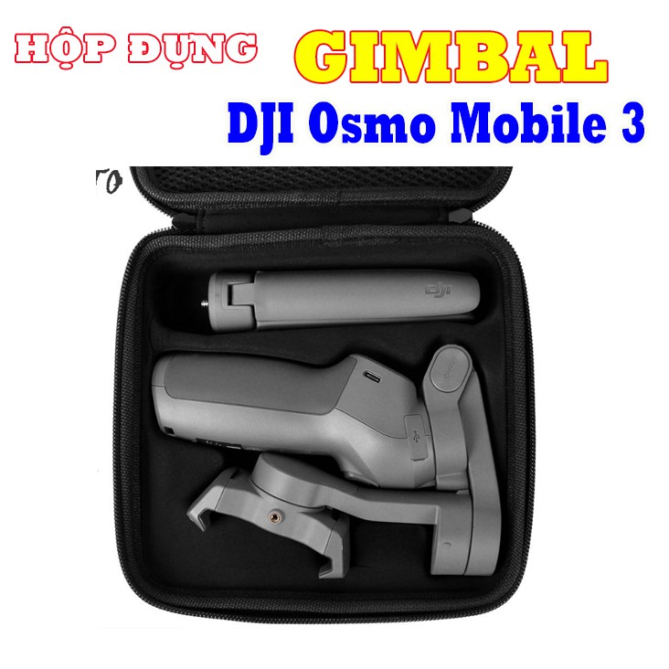 Hộp đựng Gimbal DJI Osmo Mobile 3 chất liệu vài EVA bền đẹp, chống sốc tốt, chống nước ở mức độ nhẹ
