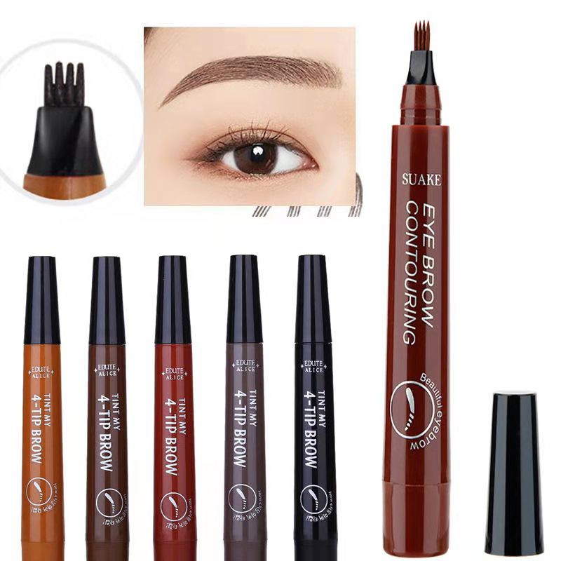 Bút Kẻ Mày Dạng Lỏng Lâu Trôi Chống Thấm Nước Và Mồ Hôi Không Gây Chóng Mặt Với 5 Màu Lựa Chọn