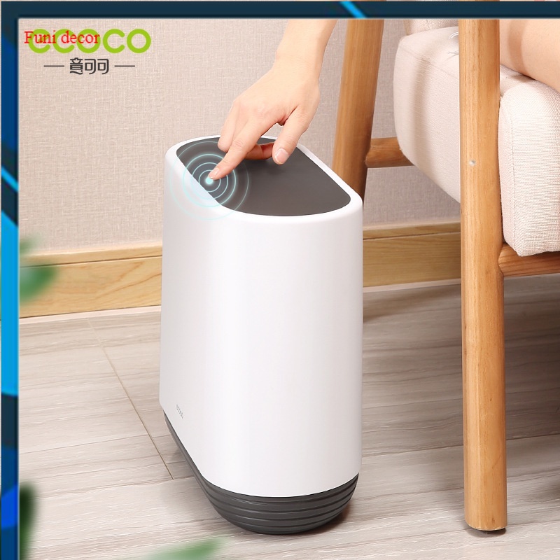 Aki shop [Chính hãng] Thùng rác thông minh Ecoco dung tích 10L, thùng đựng rác CAO CẤP công nghệ Nhật Bản decor