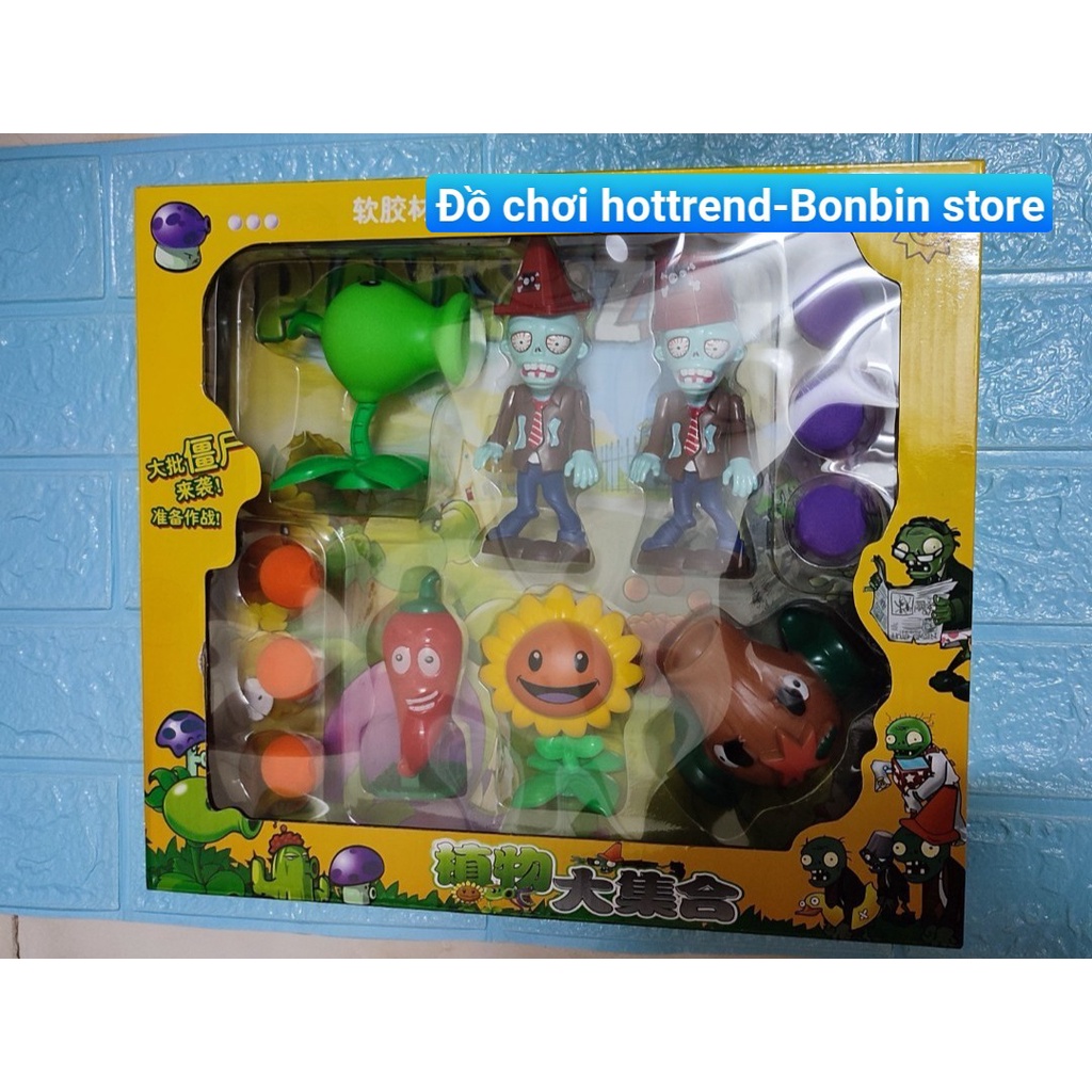 Bộ đồ chơi bóng mềm 12 viên Zombie va Plants Nhựa- Battle Game cỡ lớn 53*35cm nhiều mẫu dành cho trẻ em và người lớn