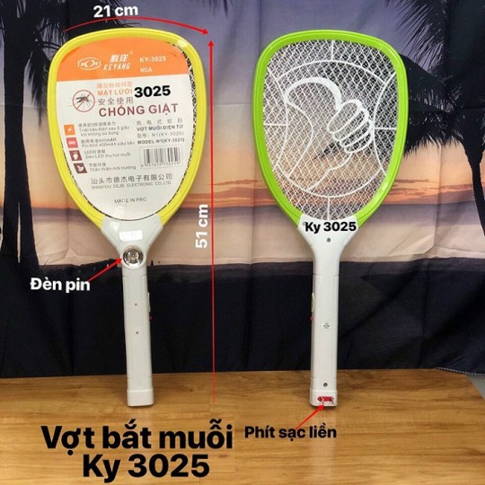 [XÃ KHO] VỢT BẮT MUỖI SẠC ĐIỆN KEYANG, FAMILY, DP-832 CÓ LED CAO CẤP [HCM]