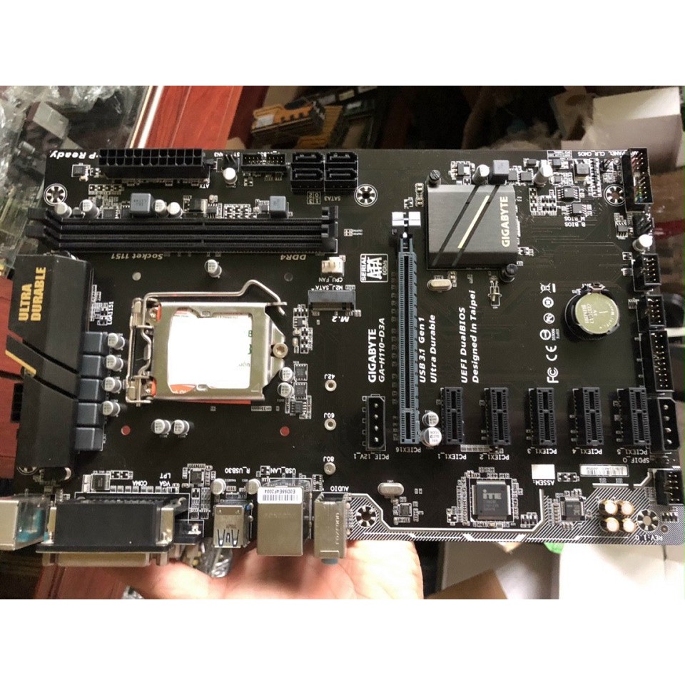 Combo main đào btc h110+ chip+ ram 4gb chuẩn nhất của đào 6 cổng cắm