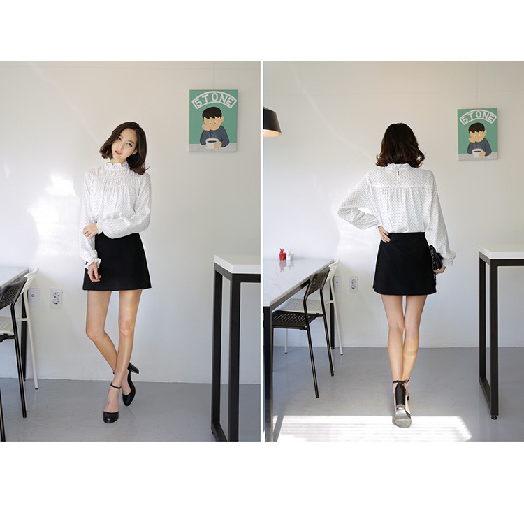 Quần đùi giả váy dáng chữ A xẻ tà phong cách Hàn Quốc dành cho nữ | BigBuy360 - bigbuy360.vn