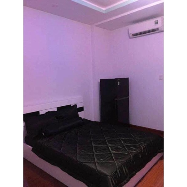 CHĂN GA PHI LỤA MÀU ĐEN - GA BO CHUN NHIỀU KÍCH THƯỚC