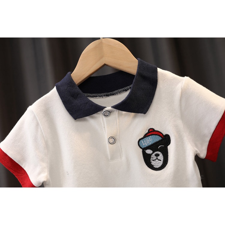 Set Áo Thun polo + Quần Short Thời Trang Cho Bé