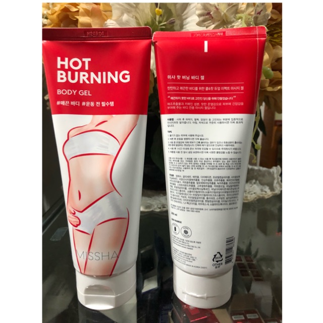 Gel Tan Mỡ Missha Hot Burning Gel 200ml chính hãng Hàn Quốc