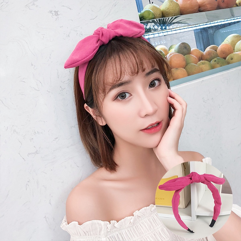 Cài tóc thắt nơ phong cách hàn quốc thời trang xinh xắn cho nữ