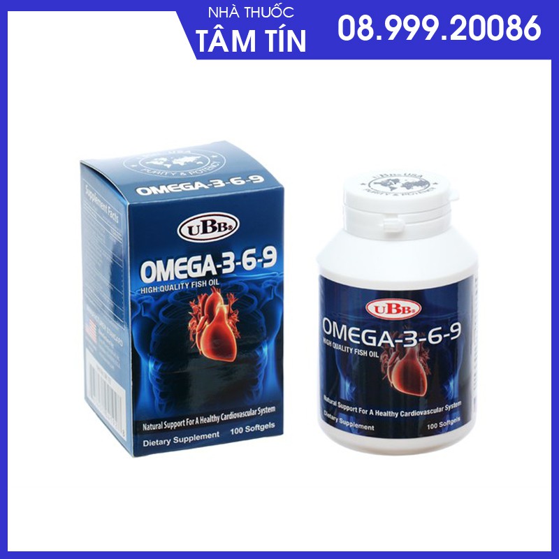 ✅[CHÍNH HÃNG] TPBS UBB® Omega 3,6,9 - Omega 369 (Hộp 100 viên) từ USA