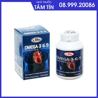 ✅[CHÍNH HÃNG] TPBS UBB® Omega 3,6,9 - Omega 369 (Hộp 100 viên) từ USA
