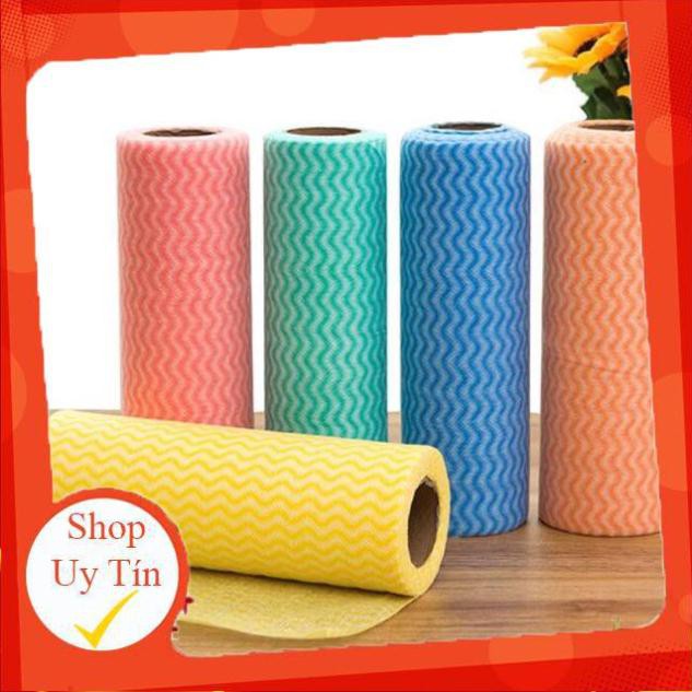 Cuộn khăn lau đa năng homeasy - 50 miếng, giấy lau (giá sỉ cn4)