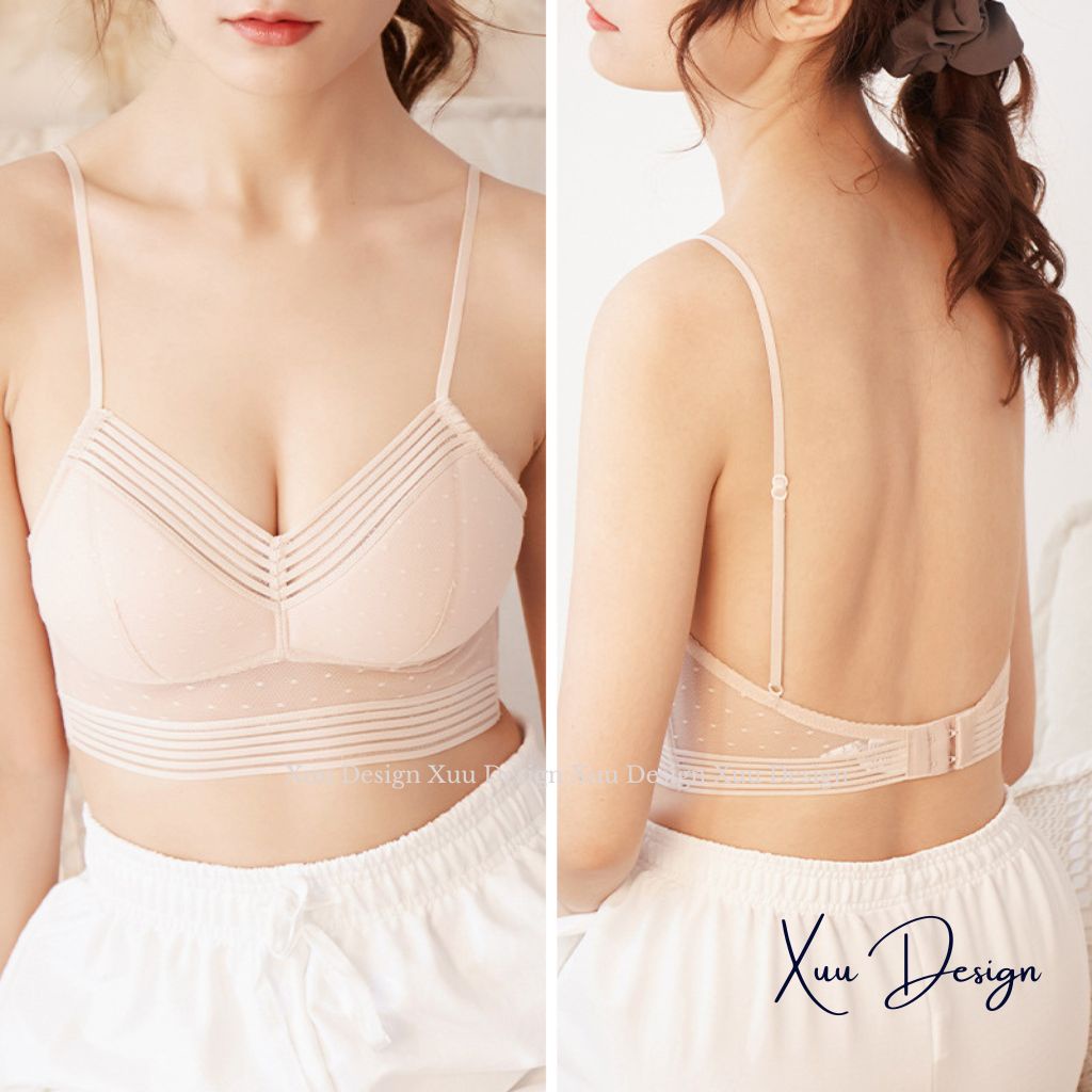 Áo ngực chữ U XUU, thiết kế phối ren trẻ trung nữ tính AV16