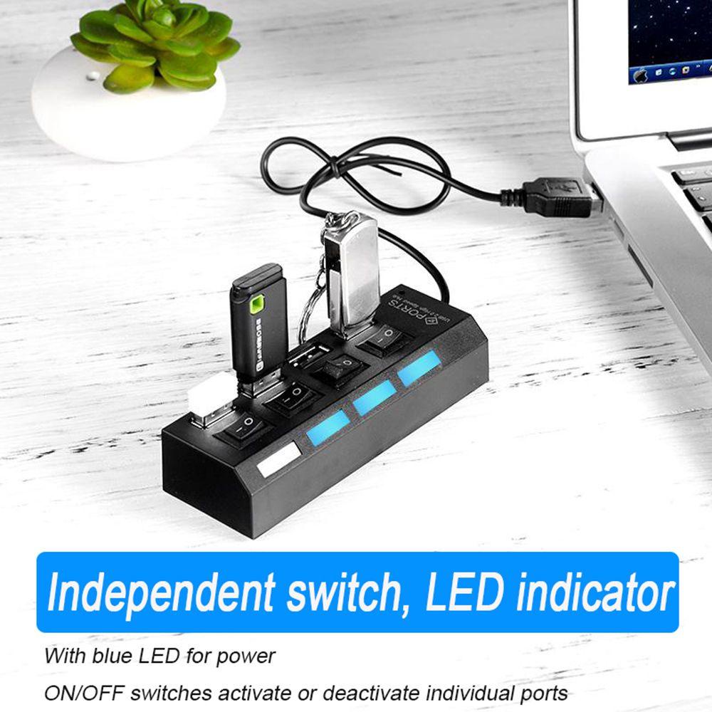 Ổ Cắm USB 2.0 4 Cổng Tốc Độ Cao Có Công Tắc ON / OFF