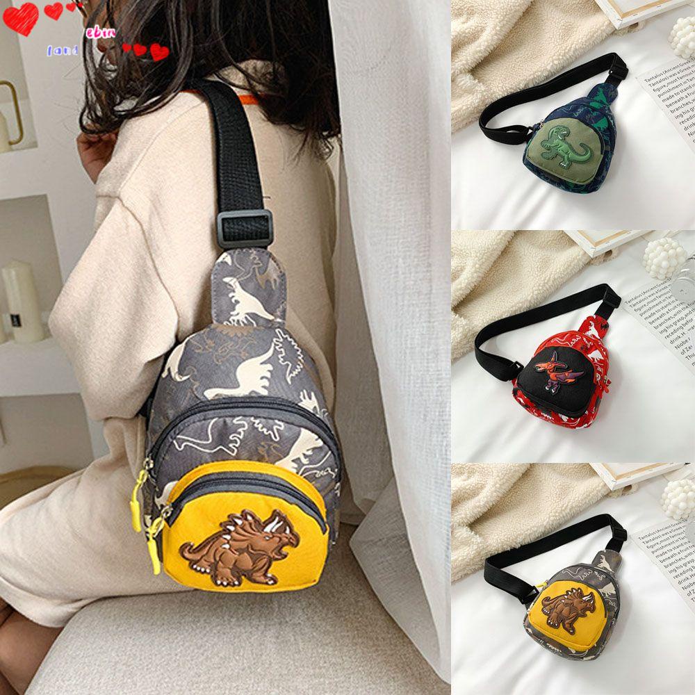 Túi Đeo Chéo Vai Hình Khủng Long Hoạt Hình Dễ Thương Dành Cho Trẻ Em
