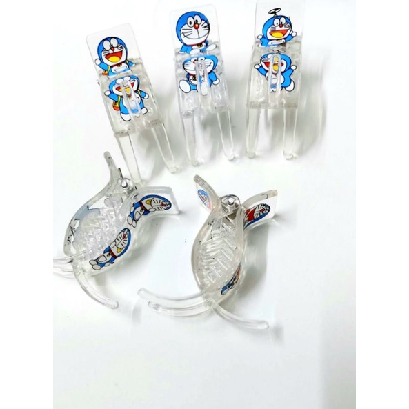 Kẹp tóc càng cua 3 răng Doraemon dễ thương