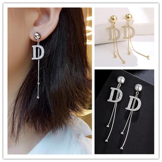 925 Silver Needle Long Simple And Fashionable Earrings Wild Personality Korean Earrings Temperament Elegant Earrings Earrings