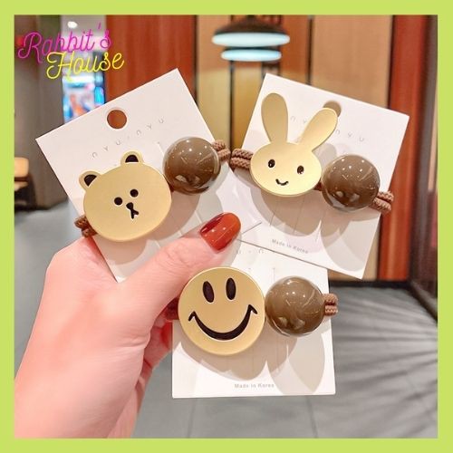 Dây buộc tóc gắn hình dễ thương, co giãn tốt ( PK38)