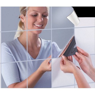 Gương kính decal dán tường chống nước 50 x 100cm - Gia dụng SG