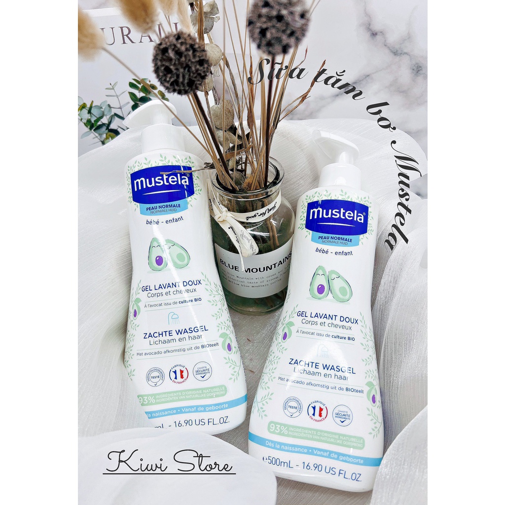 Sữa tắm gội 2 in 1 Mustela Pháp 500ml cho bé