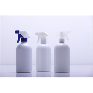 Chai Pet tròn xịt kiếng màu trắng sữa 600ML