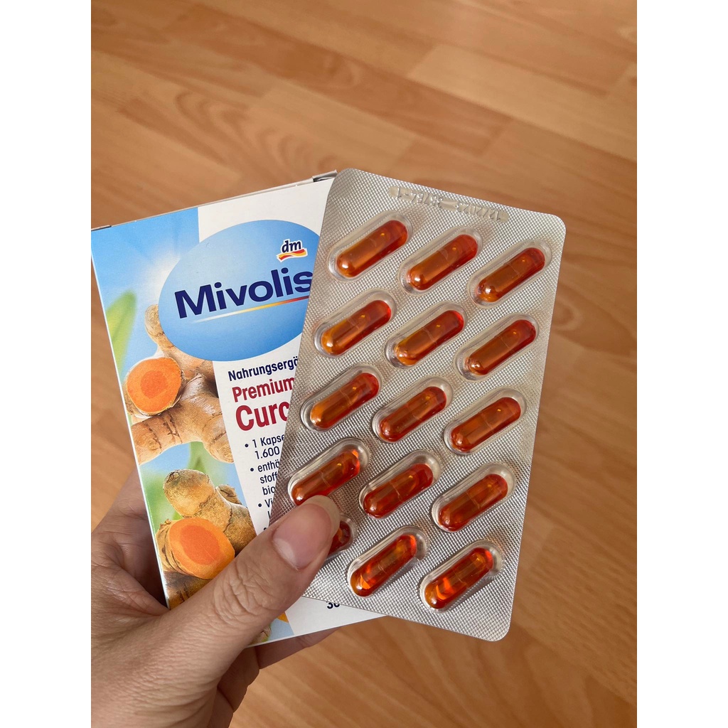 – VIÊN UỐNG TINH BỘT NGHỆ MIVOLIS PREMIUM CURCUMA 1600MG