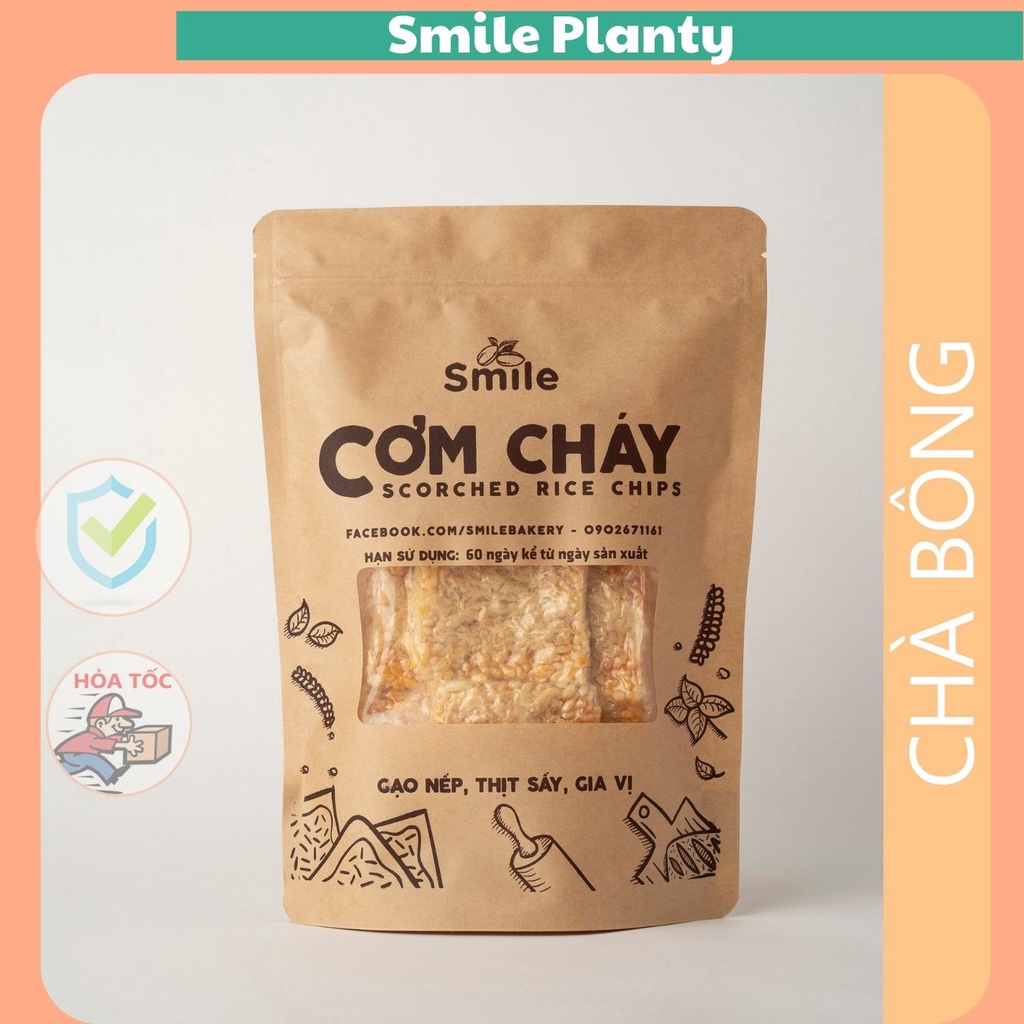 Cơm cháy chà bông 250gr, cơm cháy vệ sinh nhà làm - SmilePlanty