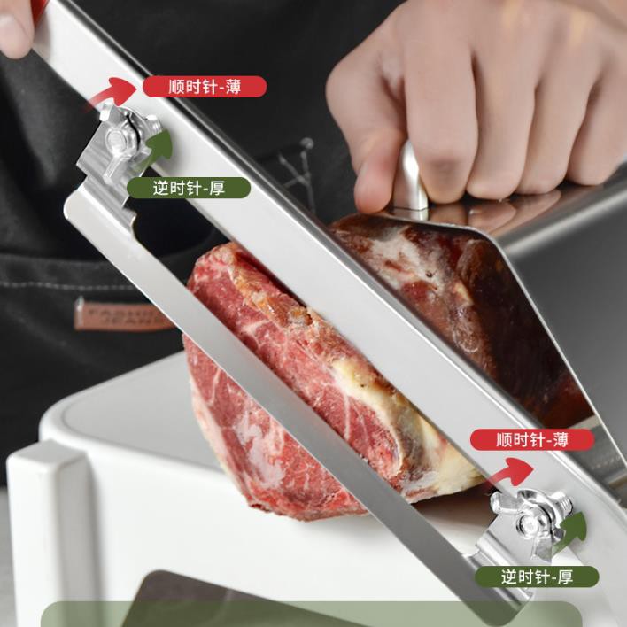 Máy cắt thịt mới cắt thịt cừu cuộn hộ gia đình đa chức năng cắt thịt rau kinh doanh hai máy cắt lát thủ công