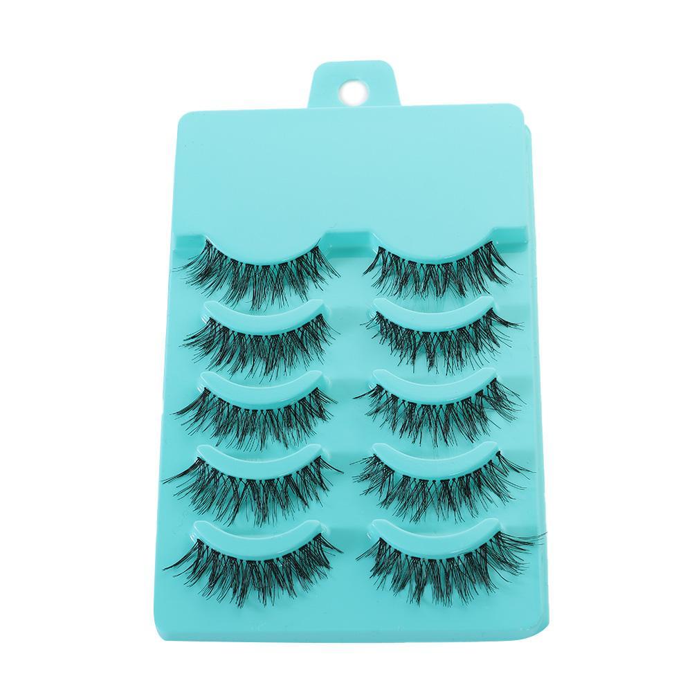 Set 5 Cặp Lông Mi Giả Dày Tự Nhiên Màu Đen