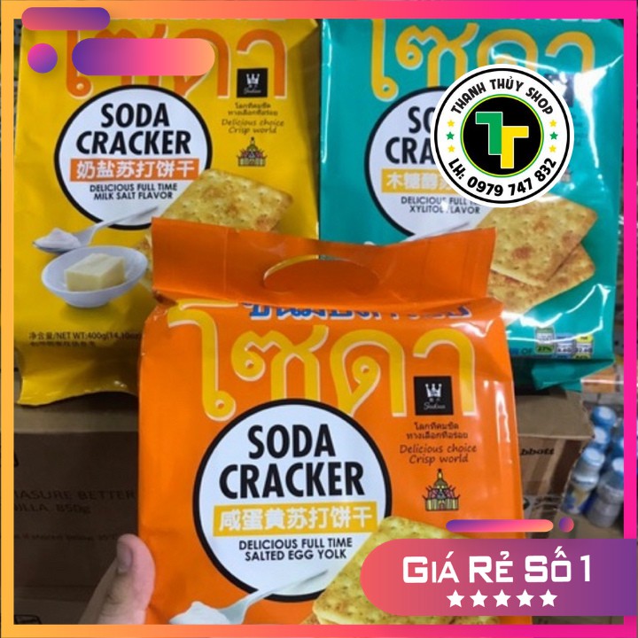 Bánh quy mặn Thái Lan giòn rụm ngon banh nóc có thể ăn kiêng chọn vị ngẫu nhiên loại 400g | BigBuy360 - bigbuy360.vn