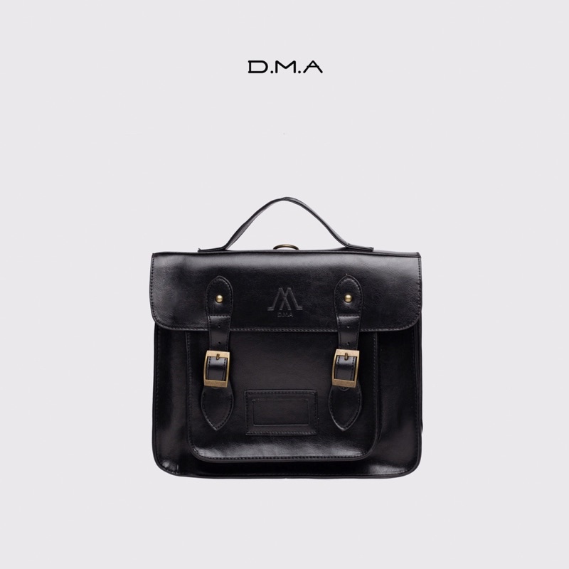 Balo túi xách nữ DMA 𝙨𝙤𝙥𝙝𝙞𝙖 𝙗𝙖𝙘𝙠𝙗𝙖𝙜  màu đen vàng bò retro phong cách Nhật Bản